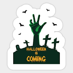 Halloween is Coming Sticker